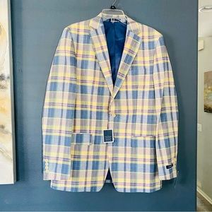 Men’s Club Room preppy blazer suit jacket size 40L new with tags Easter